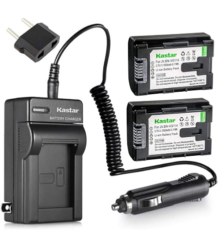 JVC GZ-E345-T & BDライター CU-BD50 & 予備バッテリー Amazon.com : Kastar Battery and Charger Replacement for JVC Everio